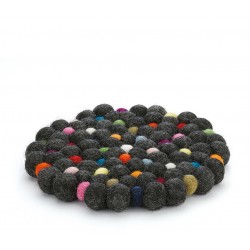 Lana Sous Plat Rond Noir - Cilio Lana Sous Plat Rond Noir - Cilio