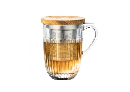 Ouessant Theeglas met Filter en Deksel 36 cl - La Rochère