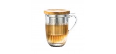 Ouessant Theeglas met Filter en Deksel 36 cl