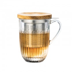 Ouessant Verre à Thé avec Filtre et Couvercle 36 cl - La Rochère Ouessant Verre à Thé avec Filtre et Couvercle 36 cl - La Rochère
