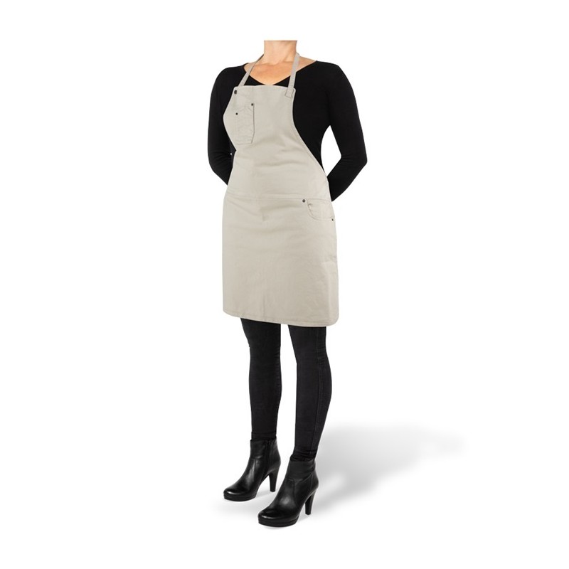 DutchDeluxes - 5 Pocket Aprons Tablier Coton Bio Sand - Les Secrets du Chef