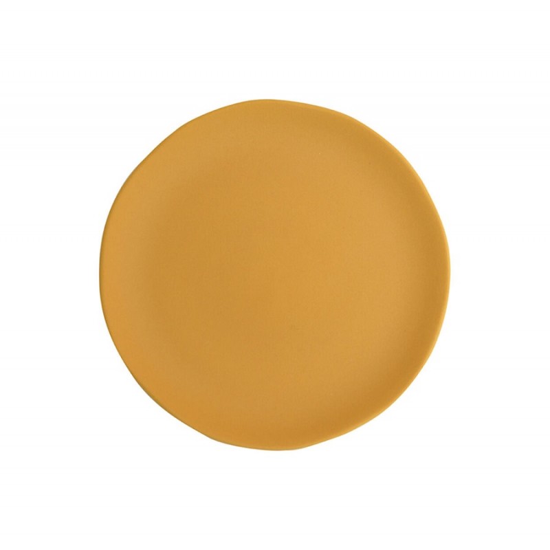 Jars Ceramistes Jardin de Maguelone Rond Bord 20 cm Kurkuma Geel