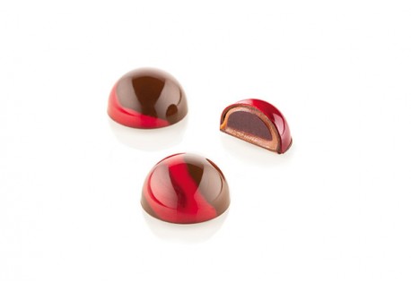 Chocado Kit Moules à Pralines Chocolat Semisfera 01 - Silikomart Professional