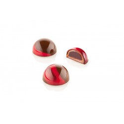 Chocado Chocolade Pralinevorm Kit Semisfera 01 - Silikomart Professional Chocado Chocolade Pralinevorm Kit Semisfera 01 - Silikomart Professional