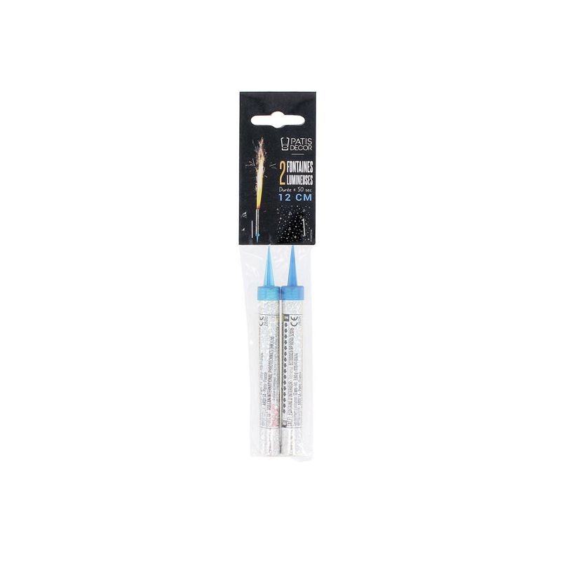 Bougies Fusées Fontaines Lumineuses 2 pcs  - Patisdécor