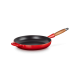 Poêle Signature Fonte Emaillée Manche en Bois 28 cm Rouge Cerise - Le Creuset
