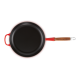 Poêle Signature Fonte Emaillée Manche en Bois 28 cm Rouge Cerise - Le Creuset