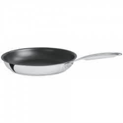 Castel Pro 5 Poêle Antiadhésive en Inox Brillant Multiply 32 cm - Cristel Castel Pro 5 Poêle Antiadhésive en Inox Brillant Multiply 32 cm - Cristel