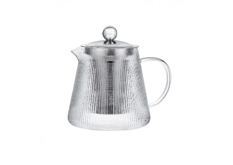 Darjeeling Glazen Theepot met RVS Filter 0,8 L - Cristel