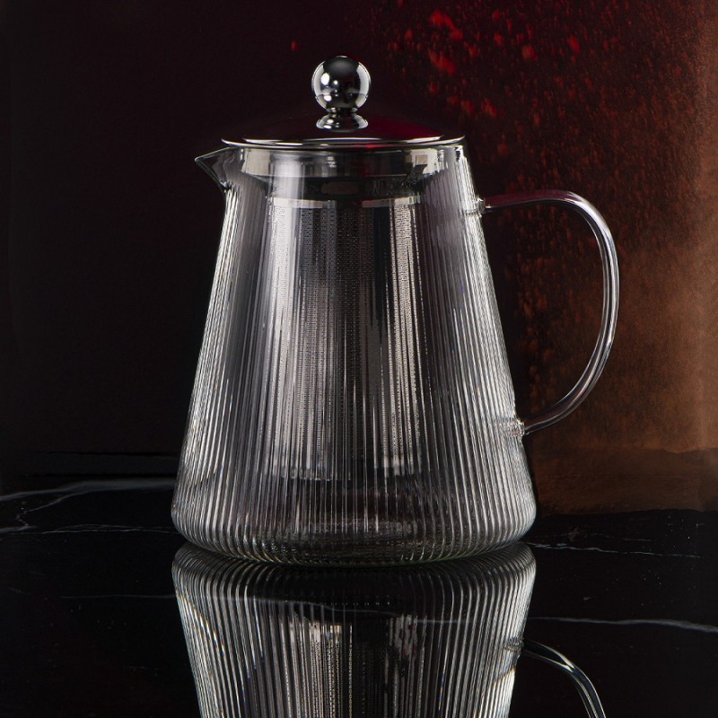 Cristel - Darjeeling Théière en Verre avec Filtre Inox 1,2 L - Les