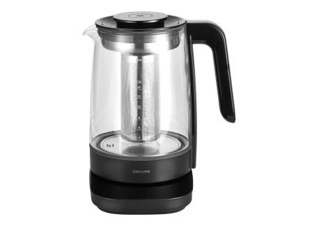 Enfinigy zwarte elektrische glazen waterkoker, regelbare temperatuur, 1,7 l - Zwilling
