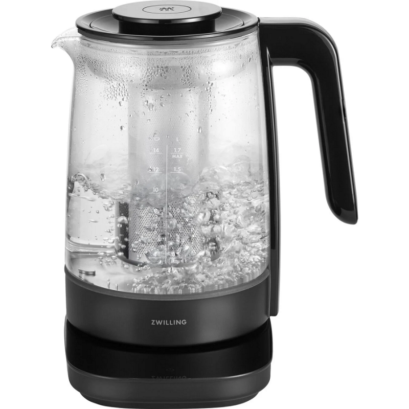 Enfinigy Black Bouilloire Electrique en Verre Température Réglable 1,7 L Noir -S - Zwilling