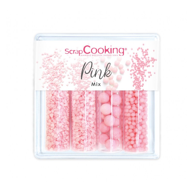 Décors Sucrés Pink Mix 68 g  - Scrapcooking