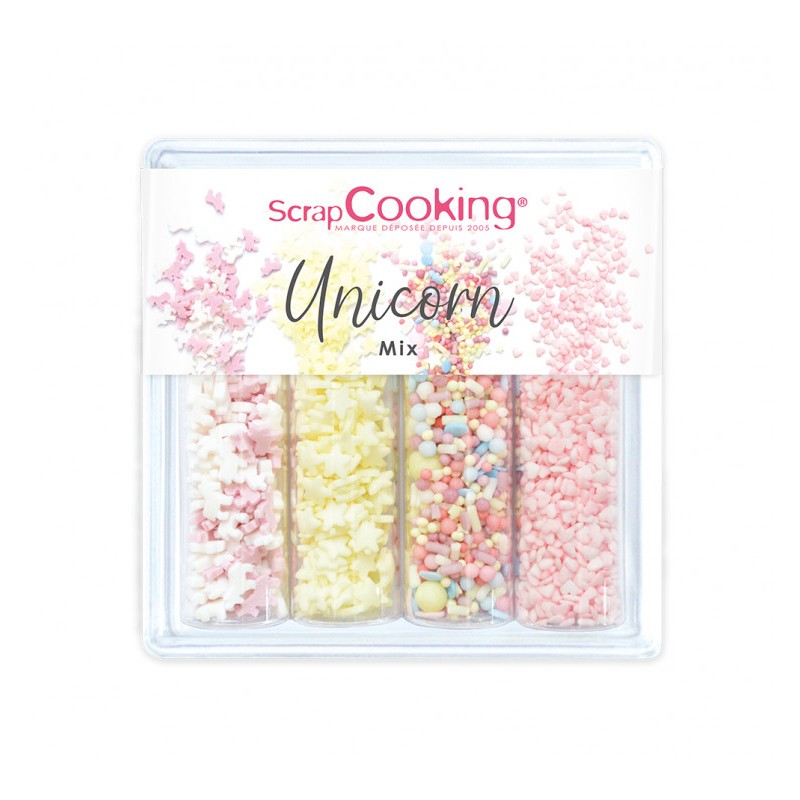 Scrapcooking - Décors Sucrés Cotton Mix 61 g - Les Secrets du Chef