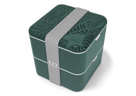 Square Bento LunchBox Groen Jungle Made in France 1,7 L - MonBento