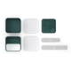 Square Bento LunchBox Vert Jungle Made in France 1,7 L - MonBento