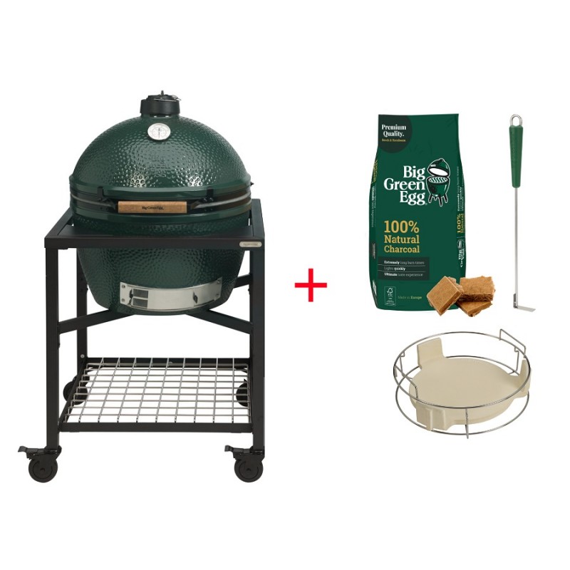 Big Green Egg - Table Modulaire Plateau Grillagé Inox - Les Secrets du Chef