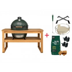 Starterspack Table Eucalyptus Barbecue Kamado XLarge 9 pcs - Big Green Egg Starterspack Table Eucalyptus Barbecue Kamado XLarge 9 pcs - Big Green Egg