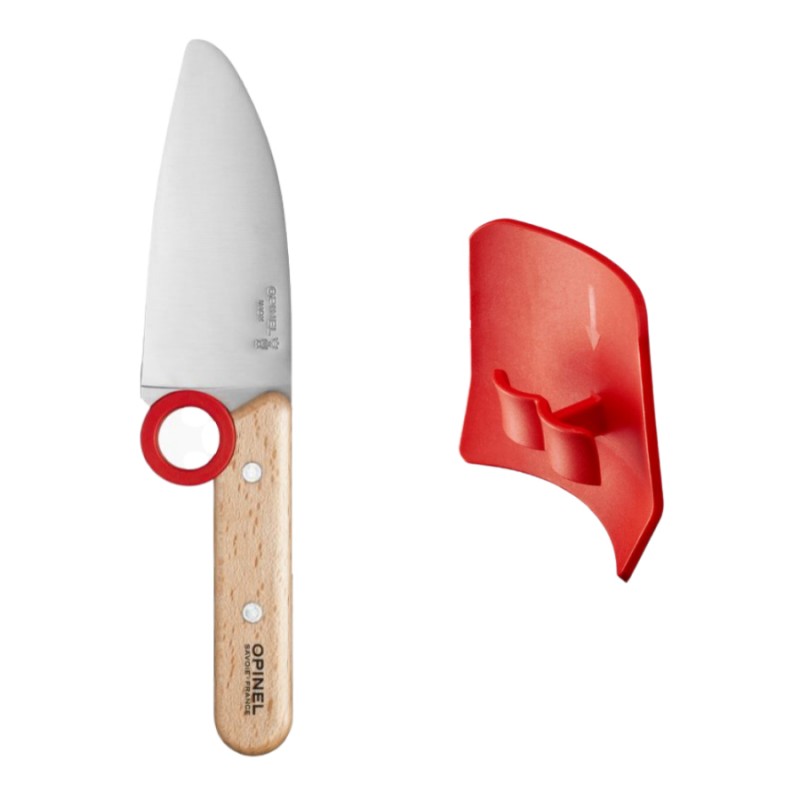 Opinel - Petit Chef Kinderset Keukenmes en Vingerbeschermer dlg - Les Secrets du Chef