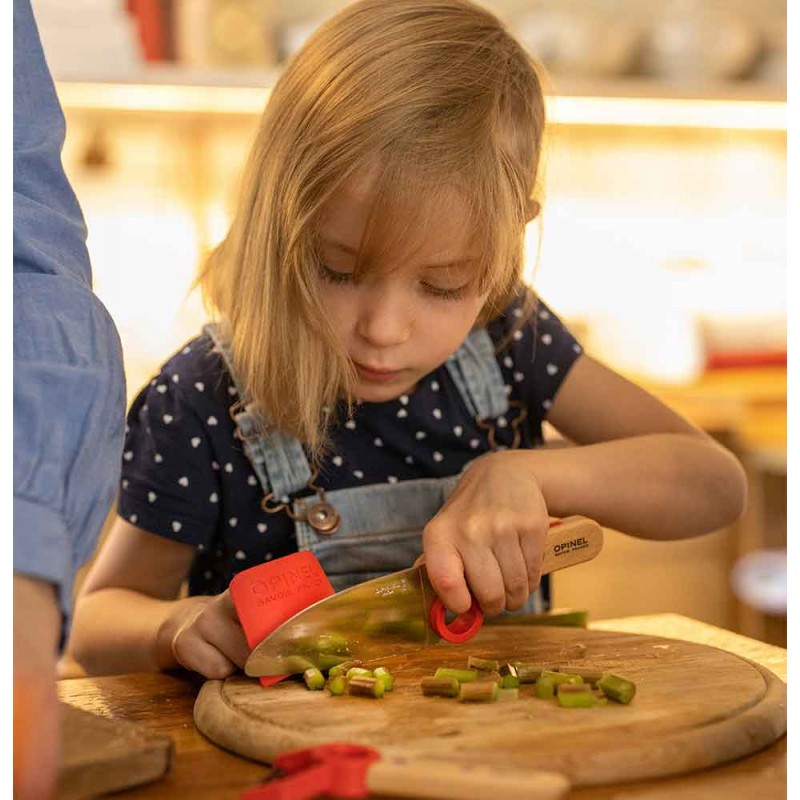 Opinel - Coffret Le Petit Chef (couteau+protège doigt+éplucheur) - ble