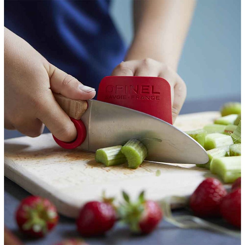 Opinel - Le Petit Chef Set Enfant Couteau et Protège Doigt 2 pcs