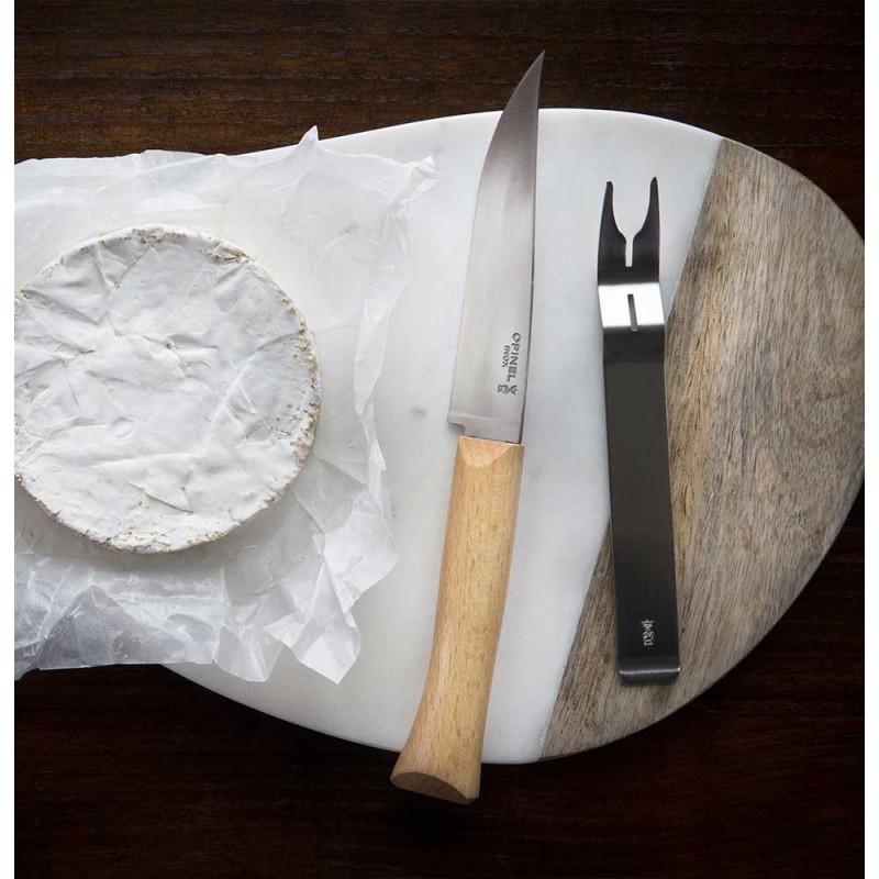 Opinel - Set Couteau à Fromage et Fourchette - Les Secrets du Chef