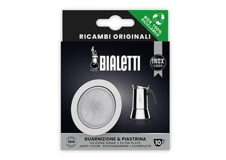 Nieuwe Venus Inductieafdichting + Filter voor 10 Kops Koffiezetapparaat - Bialetti