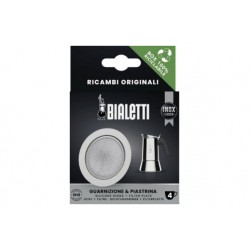 New Venus Inductie Gummiring + Filter 4 Kops Italiaansekoffiezetter - Bialetti