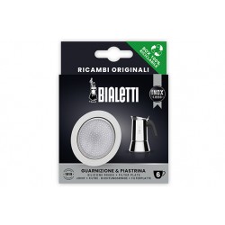 New Venus Inductie Gummiring + Filter 6 Kops Italiaansekoffiezetter - Bialetti