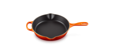 Poêle en Fonte Skillet Rond 26 cm Orange Volcanique