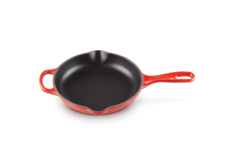 Poêle en Fonte Skillet Rond 20 cm Rouge Cerise - Le Creuset