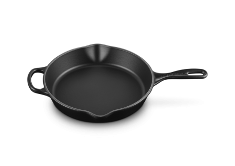 Poêle en Fonte Skillet Rond 26 cm Noir Mat - Le Creuset