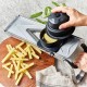 Vantage Standard Mandoline de Cuisine Inox Lame V, Julienne 4, 7 et 10 mm - De Buyer