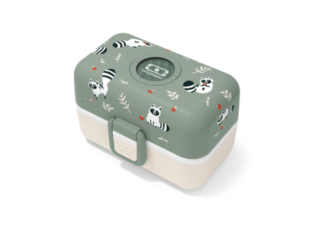 Tresor Bento LunchBox Kids Vert Raccoon 800 ml - MonBento