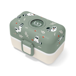 Tresor Bento LunchBox Kids Vert Raccoon 800 ml - MonBento Tresor Bento LunchBox Kids Vert Raccoon 800 ml - MonBento