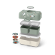 Tresor Bento LunchBox Kids Vert Raccoon 800 ml - MonBento