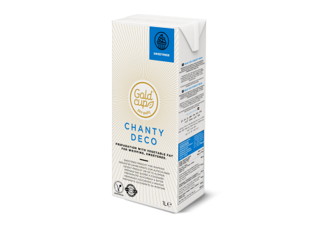 Chanty Crème Liquide Végétale Sucrée pour Chantilly 1l - Gold Cup