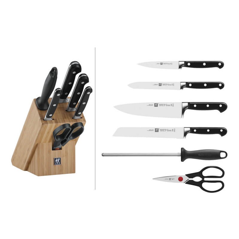 Zwilling - Professional S Bamboe Messenblok 7 dlg Les Secrets du Chef