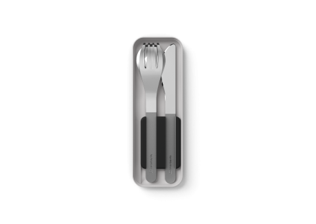 Slim Box Bestek Onyx Zwart 3 stk - MonBento