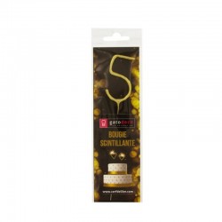 Bougie Scintillante Chiffre 5 - Patisdécor Bougie Scintillante Chiffre 5 - Patisdécor