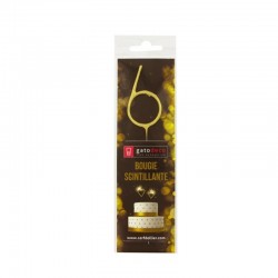 Bougie Scintillante Chiffre 6 - Patisdécor Bougie Scintillante Chiffre 6 - Patisdécor