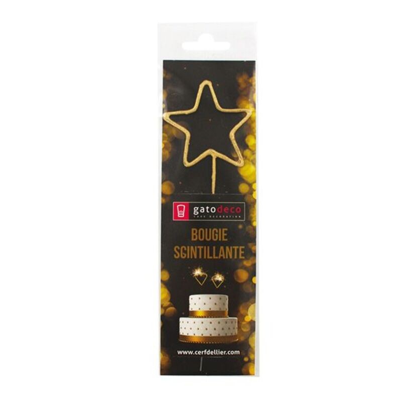 Scrapcooking Bougies Dorées pk/15 1 2 3 étoiles 