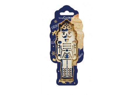 Emporte Pièce et Tampon en Bois Biscuits Casse Noisette  - Scrapcooking