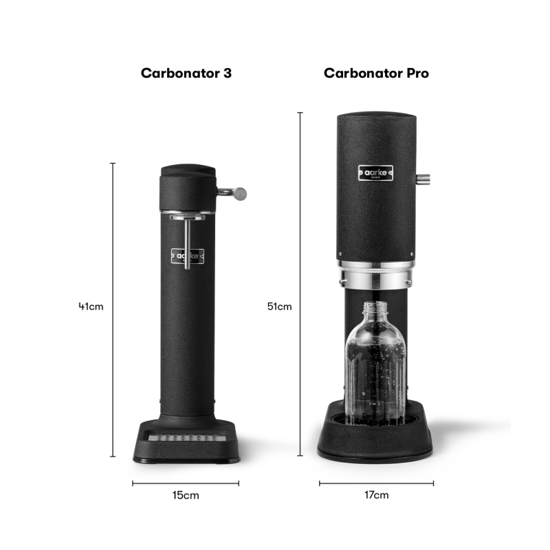 Carbonator PRO Bruiswatermachine Mat Zwart - Aarke