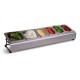 Saladette Bac à Garnitures et Ingrédients Inox 13 pcs - Ooni