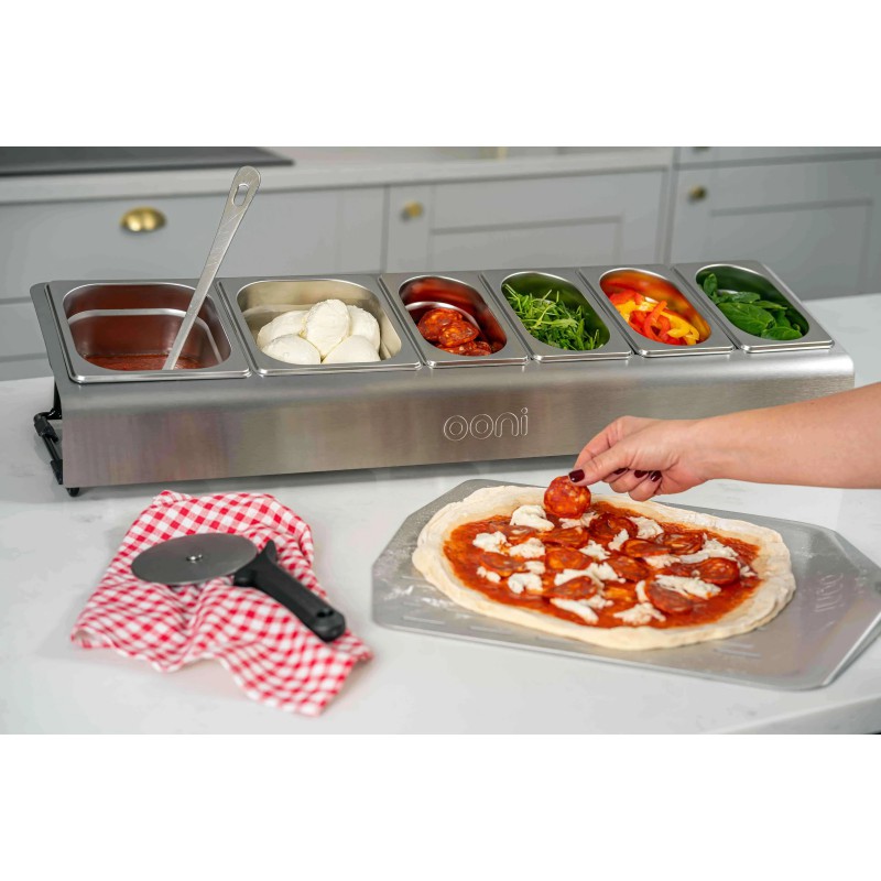 Gefu - Pelle à Pizza Perforée Manche Pliable 63x32 cm - Les Secrets du Chef