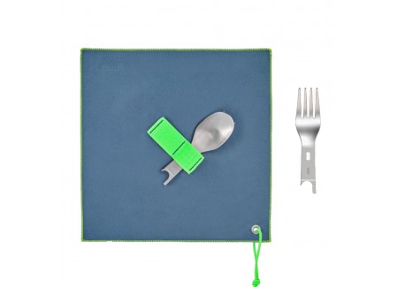 Set Accessoires Pique-nique Couverts + Serviette Microfibre - Opinel