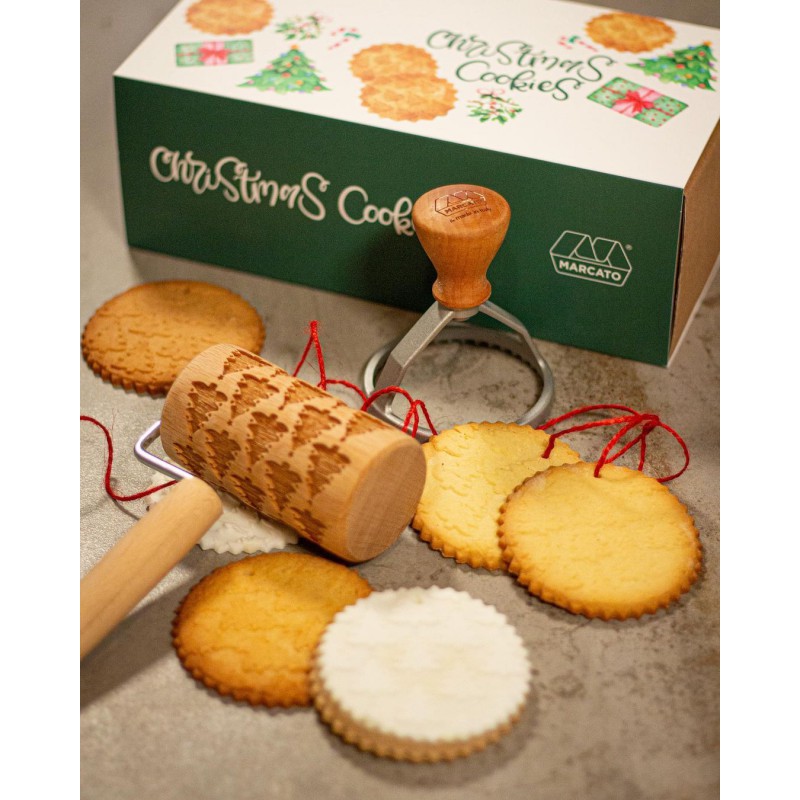 COFFRET CADEAU de 3 biscuits personnalisés pour Noël