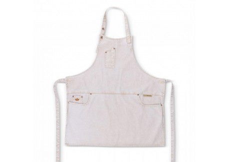 5 Pocket Aprons Tablier Coton Bio Goldfish White - DutchDeluxes