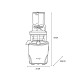 Extracteur de Jus Vertical REVO830 Blanc  - Kuvings